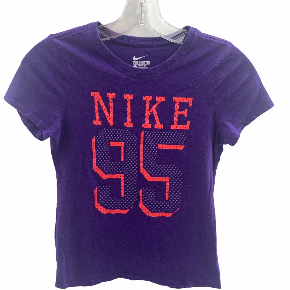 Nike Athletic Short Sleeve Tee Purple Size Large